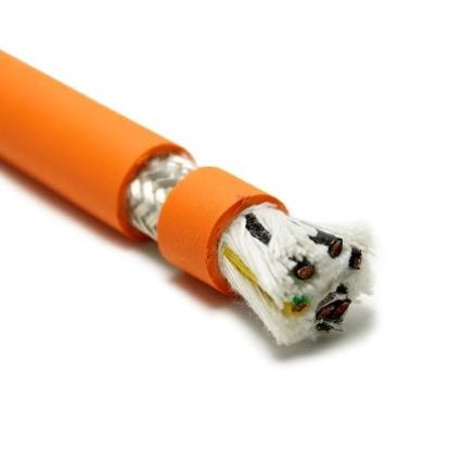 PUR High Tensile Servo Cable — High-Strength Aramid-Reinforced PUR Servo Feedback Cable with Double Shielding and Low-Capacitance PE Insulation for High-Tension Drag Chain and Cable Carrier Applications