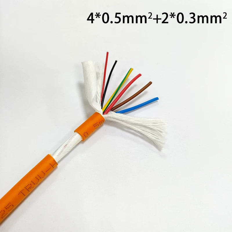 Servo Motor Power Cable with Brake Conductors — Integrated Power and Brake Control
