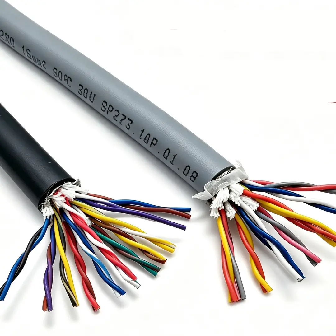 UL20276 Shielded Twisted Pair Drag Chain Cable — 80 °C, 30 V, HDPE Insulation, Double Shielded, 3–64 Cores
