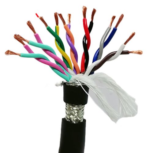 VFD Dedicated Cable (RVVP Type) — Shielded Flexible Multi-Core Control Cable for Variable Frequency Drive Analog, Digital, and Serial Signal Wiring in Industrial Automation