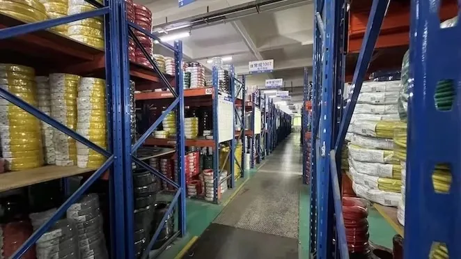Packaged cable stock ready for shipment