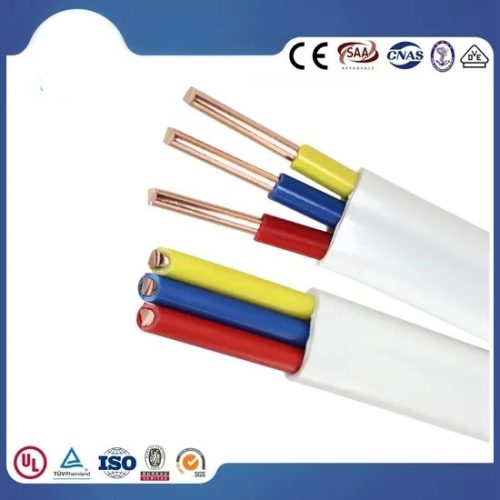 BVVB Bvr BV Flexible 2 Core or 2+ Earth Electrical Building Twin Flat Wire
