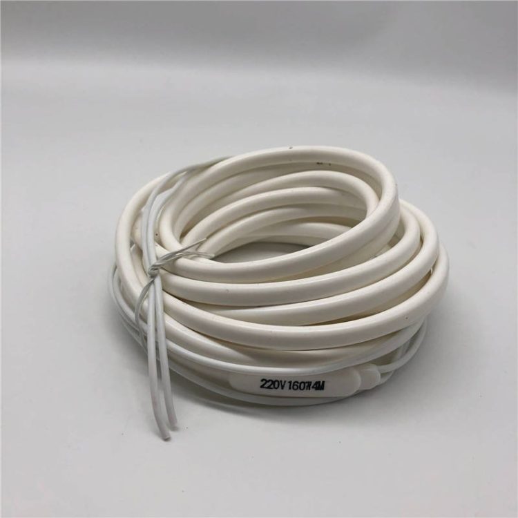 230V 30W/M Insulated Copper Heating Cable Flexible Parallel Silicone Rubber Coated Constant Wattage - Image 2