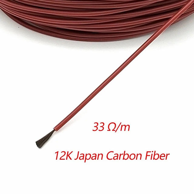 Carbon Fiber Heating Cable Low Voltage Insulated Warm Floor Underfloor Heating Application - Image 3