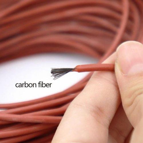 Carbon Fiber Heating Cable Low Voltage Insulated Warm Floor Underfloor Heating Application
