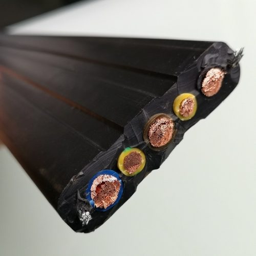Gantry Crane Flat Cable 3x50+1x25 – Shielded PUR Reeling Cable